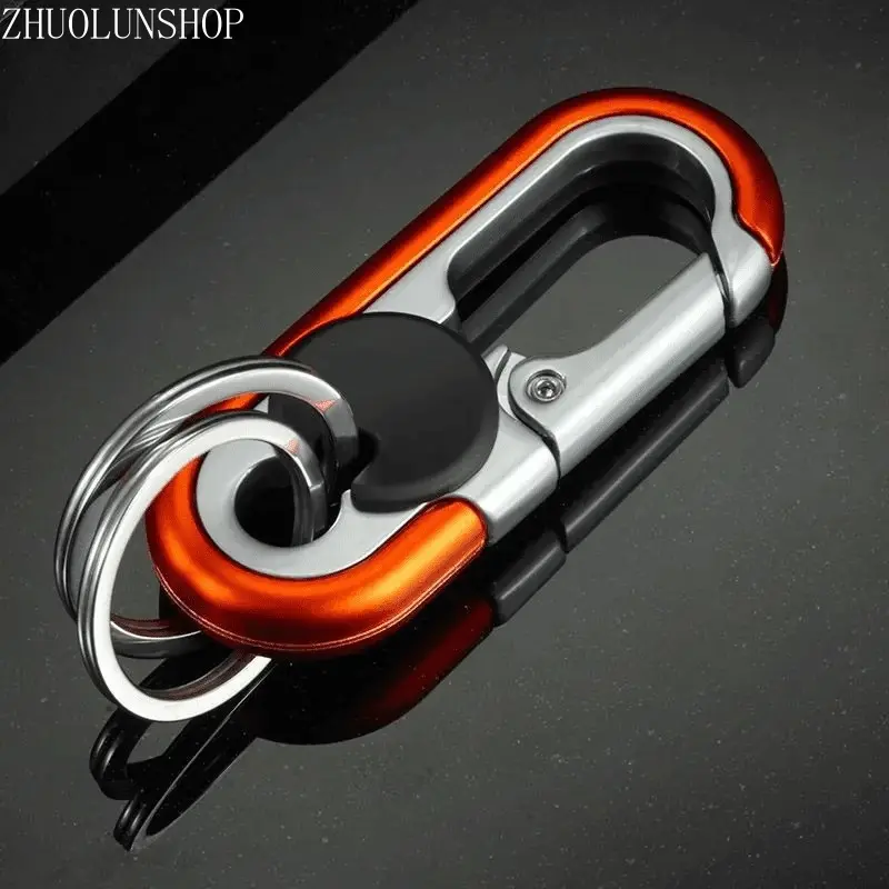 Multifunctional Carabiner Keychain with Bottle Opener Clip - Heavy-Duty Zinc Alloy Stainless Steel Compact Keychains (3 Pack) - Portable Durable Key Holder for Drivers, Ideal Father’s Day Gift, Carabiner Clip, Edc Gear