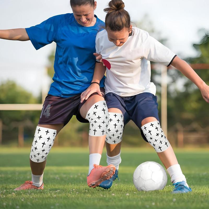 Cross Tape Christian Athletic Tape Sports Wrap 2in x 23ft Jesus Cotton Wrist Wrap for Soccer Football Baseball Gymnastics Boxing Christian Church Gifts