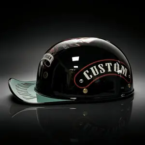 2026 Summer Breathable Half Helmet, Affordable Helmet, Motorcycle Electric Bike Dual-Use Retro Baseball Cap Helmet, Trendy Protective Headgear