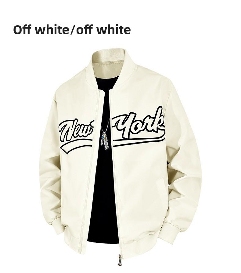 2026 New Men's Baseball Jacket with Stand Collar Popular American Style Jacket for Menswear Coats