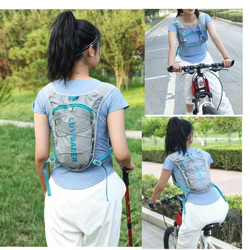 Men Women Unisex Outdoor Sports Marathon Backpack Lightweight Bicycle Bag Riding Bag Outdoor Hiking Mountaineering Travel Bag