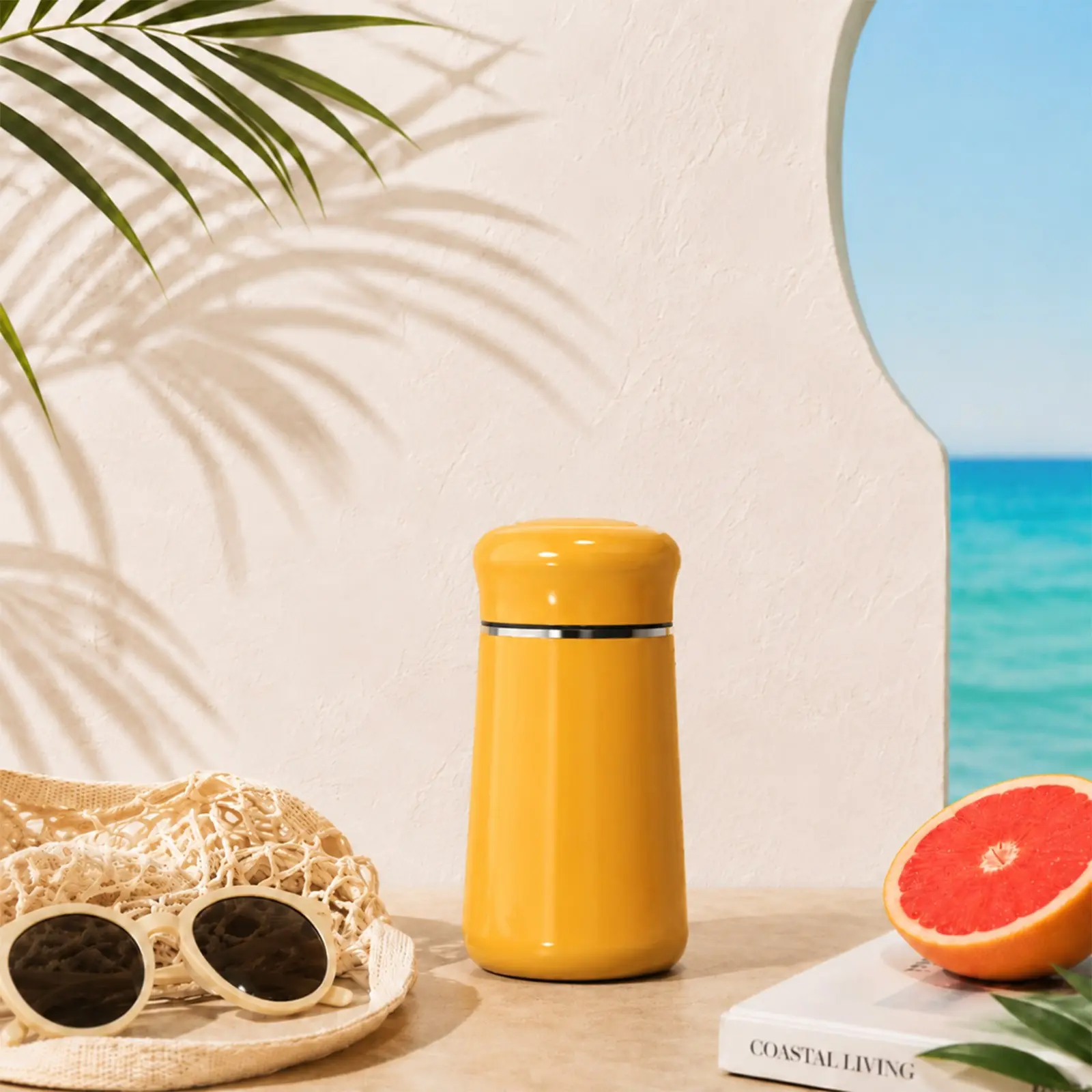 1PC 7.5oz Mini Pocket Cup, Portable Travel Water Bottle with Leakproof Lid, Lightweight Small Coffee Mug, Compact Drink Cup for Tea, Juice & Daily Hydration, Cute Colorful Pocket Size Cup for Commuting, Travel and Outdoor Use