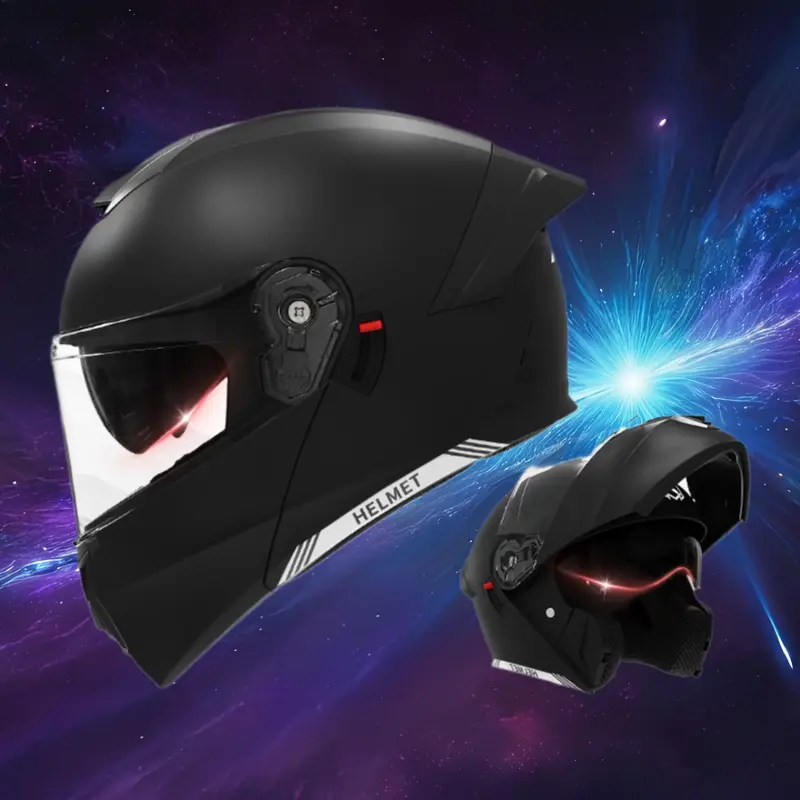 Unisex Flip-Up Dual-Use Safety Helmet - All-Season Warm Motorcycle & Electric Scooter Helmet for Cold-Weather Commuting