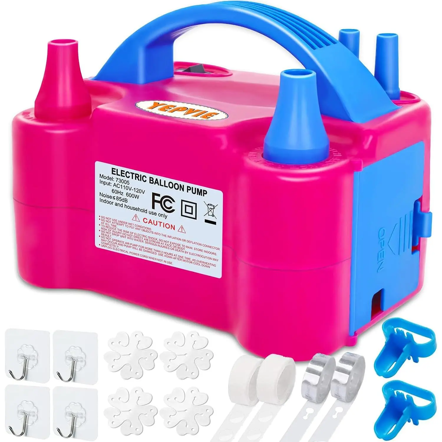 Electric Balloon Pump, 2 Modes Balloon Blower Machine with 14 Balloon Arch Kits, Air Pump for Balloon, Balloon Inflator for Decoration