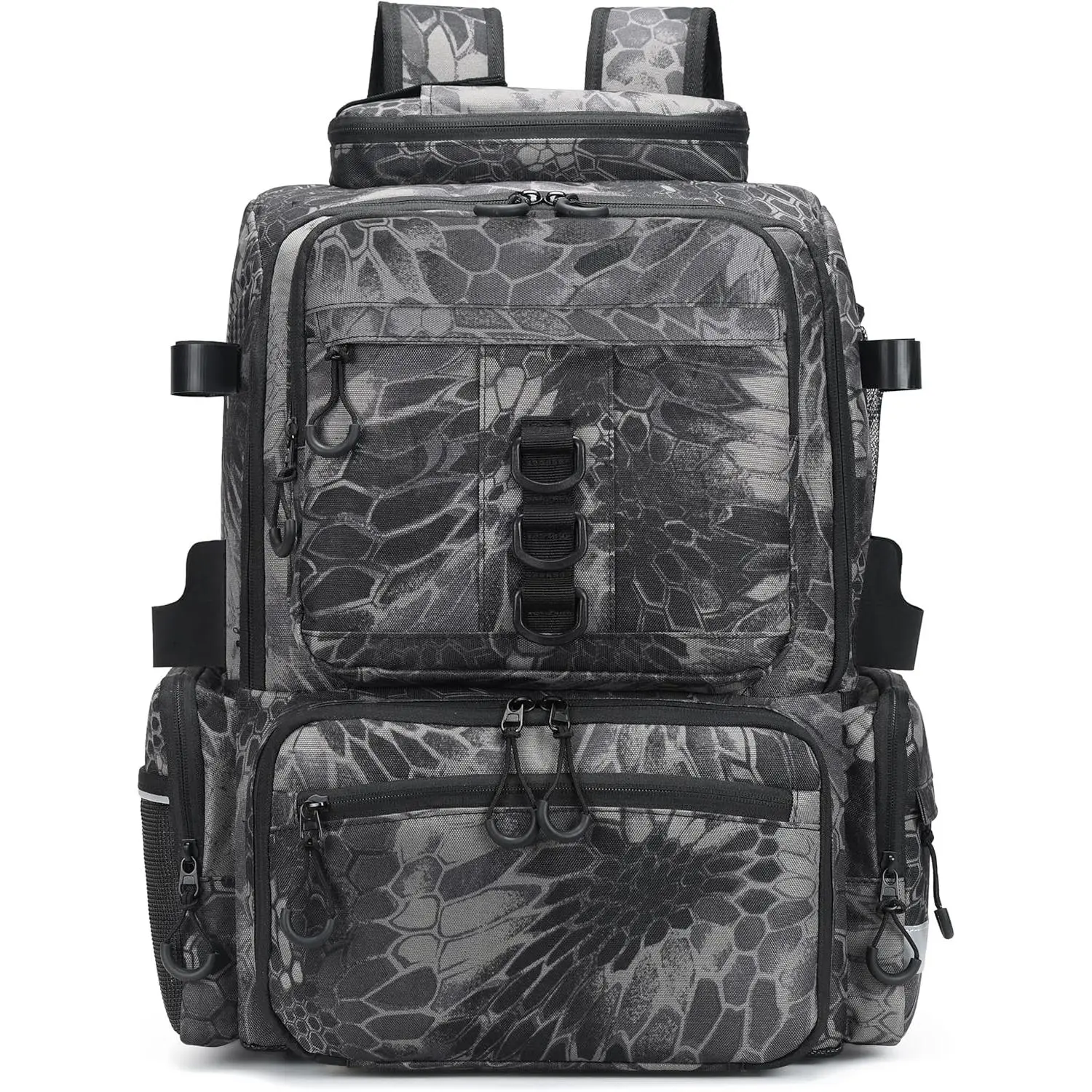 Fishing Tackle Large Capacity Backpack, 45L Waterproof Travel Bag with Insulated Pockets for Storing Fishing Gear