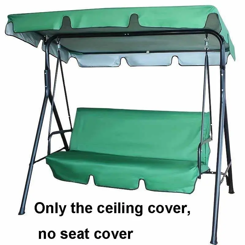Waterproof UV Protection Swing Canopy Replacement, Weatherproof Canopy, Anti-UV Sturdy Plastic Frame, Dustproof Anti-Rust, All Weather Outdoor Shelter for Garden Patio Lawn Swing