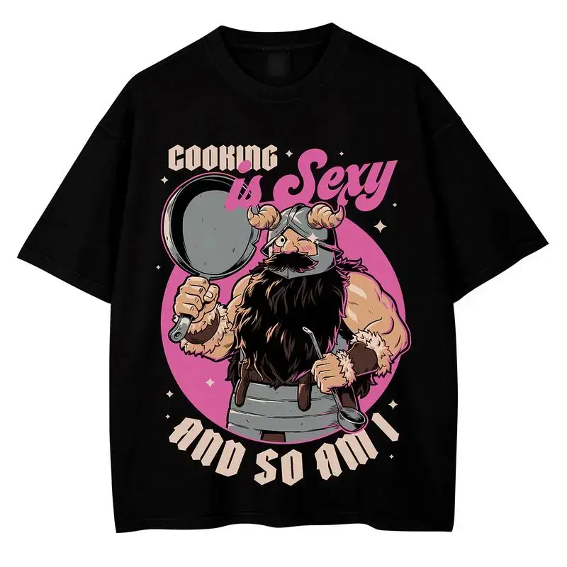 Senshi Cooking T-Shirt from Delicious in Dungeon, Unisex Shortsleeve Anime Graphic Tee, Soft Comfortable & Breathable Fabric, Print, Piece, Style, Round Neck, Anime Art, Vibrant Print, Unisex Fit