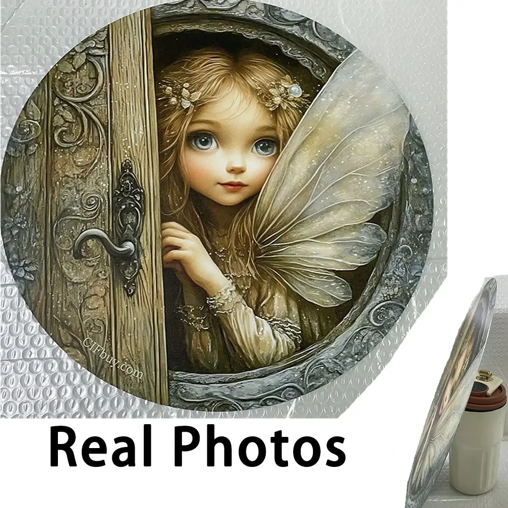 2D Magic Fairy Aluminum Door Wall Art, Aesthetic Wall Decor, Decoration Items, Perfect for Home Garden Party Decor, Ideal for Room and Enchanting Fairy Garden