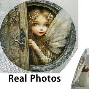 2D Magic Fairy Aluminum Door Wall Art, Perfect for Home Garden Party Decor, Ideal for Room and Enchanting Fairy Garden
