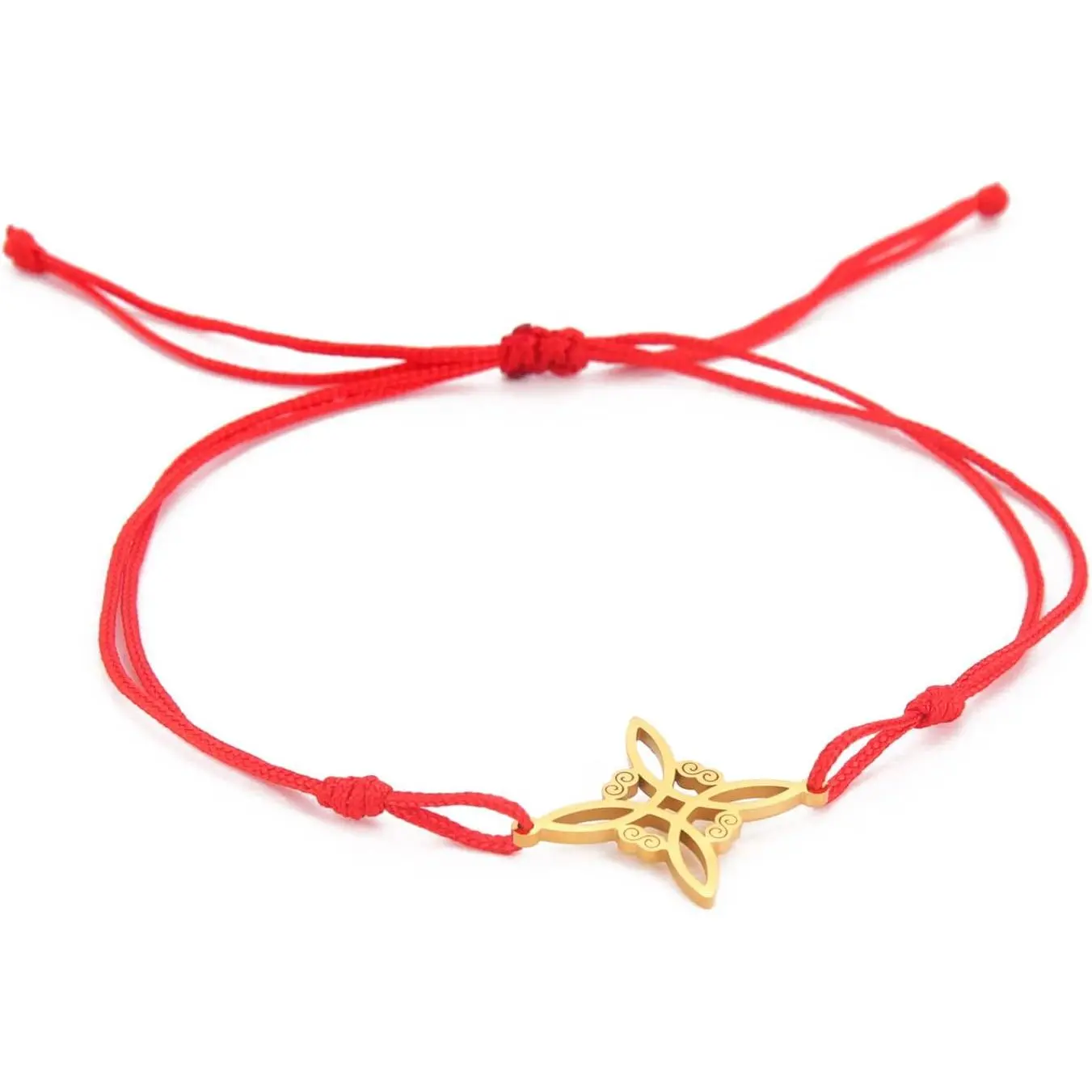 Witches Knot Bracelet Irish Celtic Knot Bracelet   Braided Wax Cords Bracelet for Women  Charm