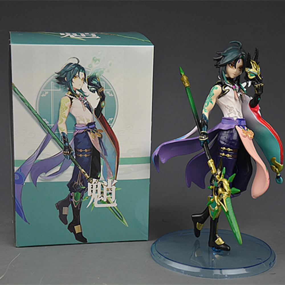 18CM Anime Game Genshin Impact Xiao Figure Standing Cool Posture Anime Model Toys Gifts Collection Decoration Ornaments PVC