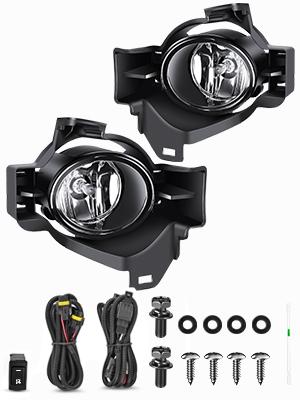 Nilight 2010 2011 2012 Nissan Altima Fog Light Assembly Clear Lens