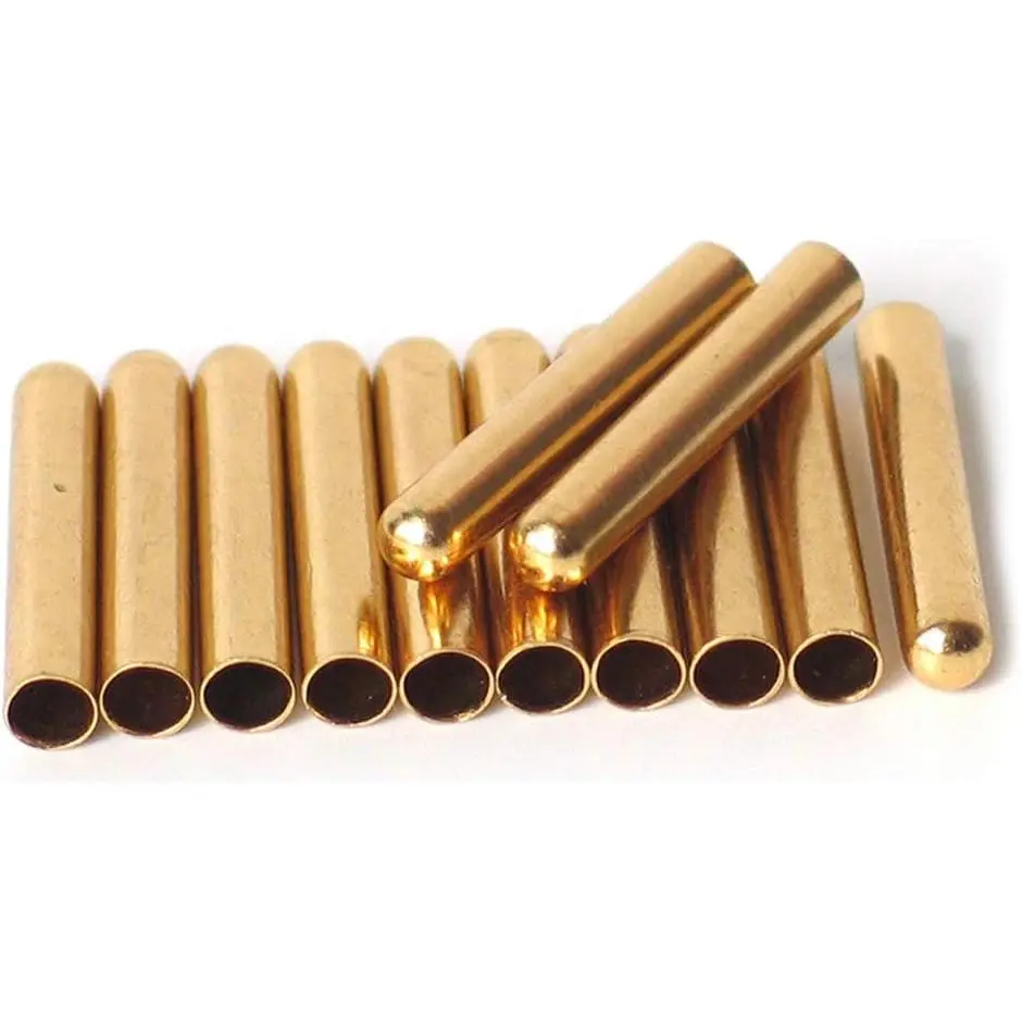 hoelace Tips  Metal Copper Seamless Smooth ends Aglets Tips  Shoe Lace 40 count