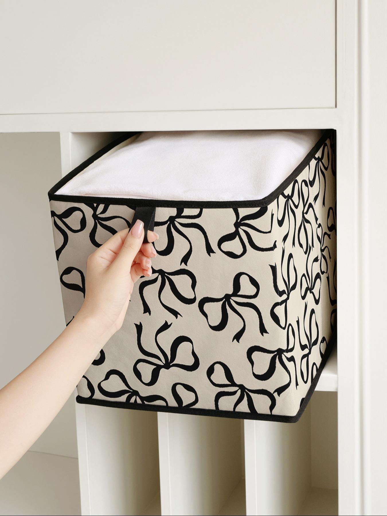 Butterfly Pattern Open Storage Box, Stackable Drawer Organizer, Durable Multi-Functional Design for Home Dorm Room Organization, Space Saving Organizer