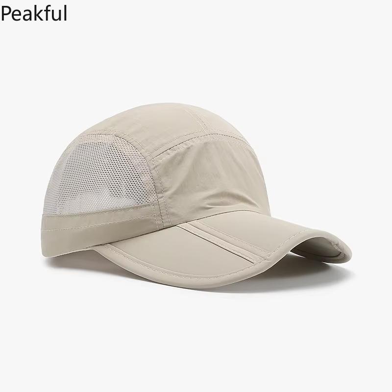 2026 Outdoor Foldable Baseball Hat – Quick-Dry Sunscreen Cap, Mesh Design for Fast Drying, Light Plate Sunshade, Unisex Duck Tongue Hat for Ultimate Sun Protection & Summer Fun