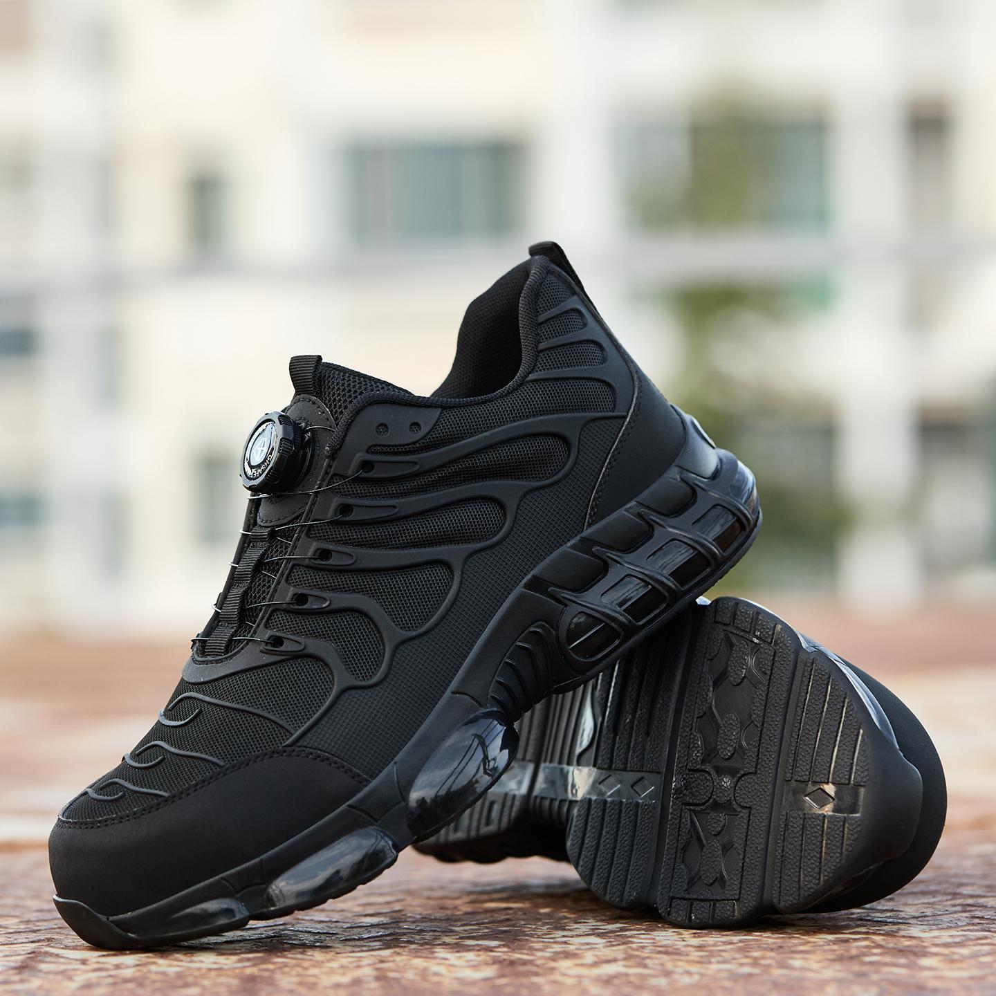 Men’s Safety Work Sneakers – Lightweight Steel Toe, Anti-Slip Sole & All-Day Comfort for Jobsite & Outdoor Training