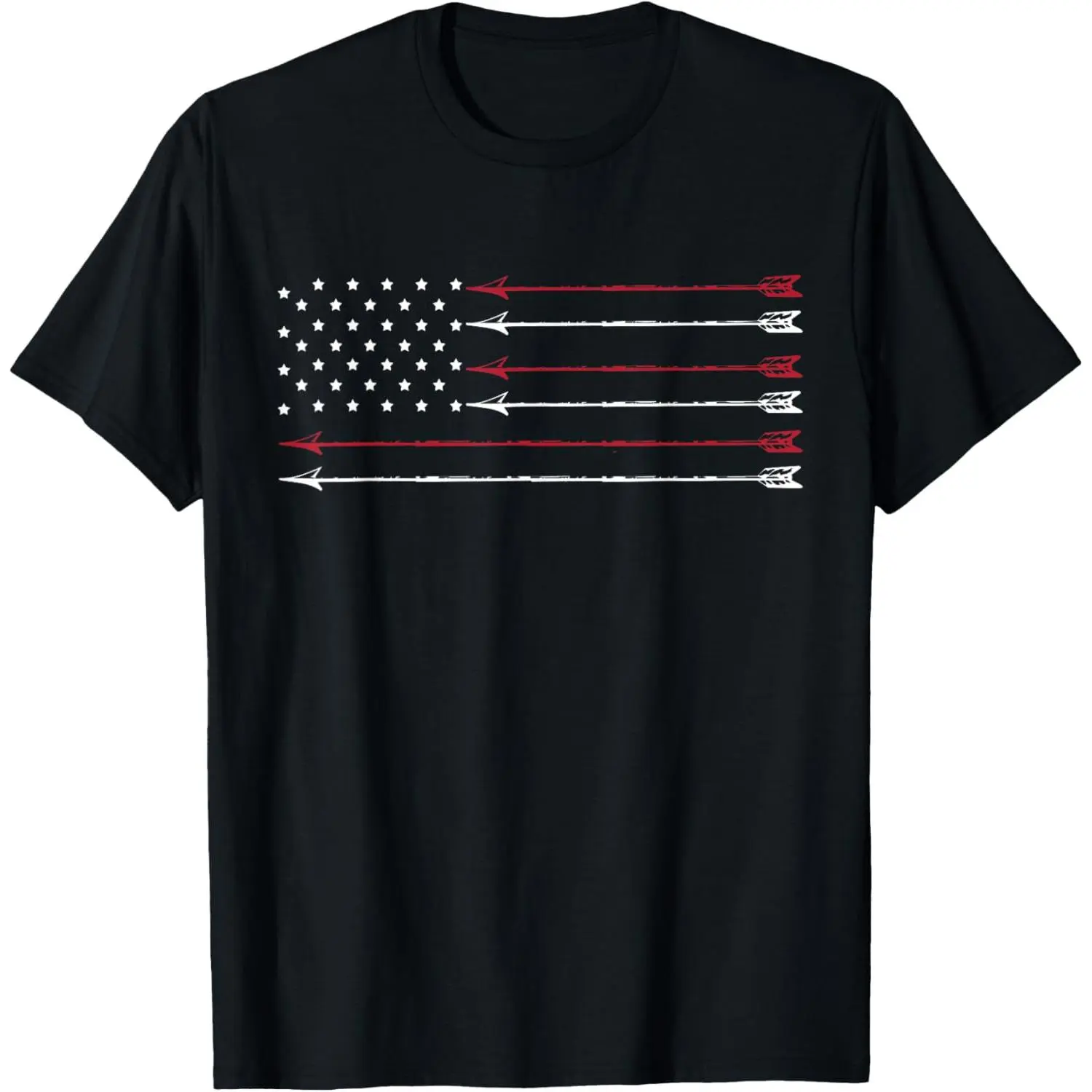 Archery Archer Graphic T-Shirt, Bow Hunting Print Short Sleeve Cotton Tee, Hunter Outdoor Casual Shirt