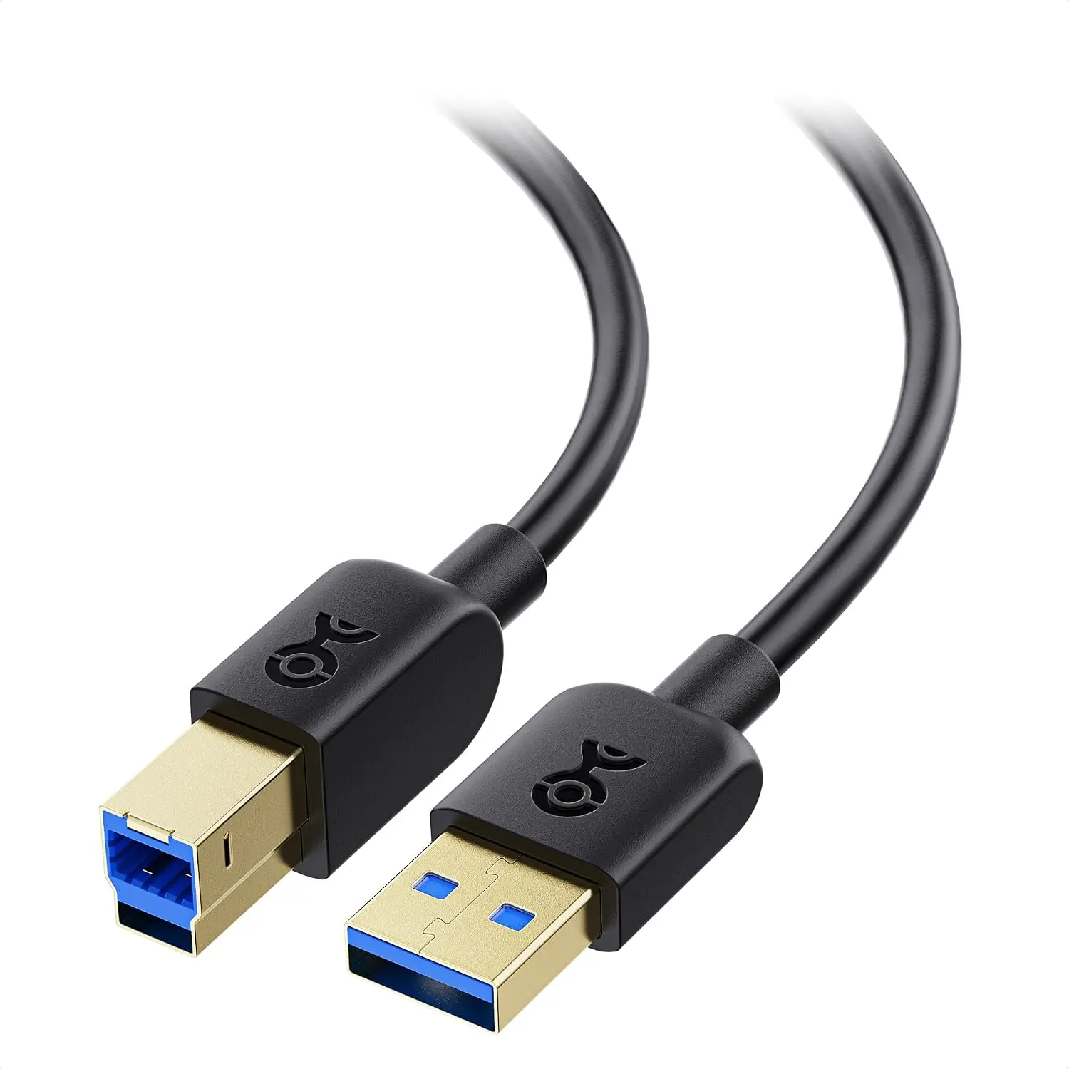 5Gbps Short USB 3.0 , USB A to B , 3ft, Blue