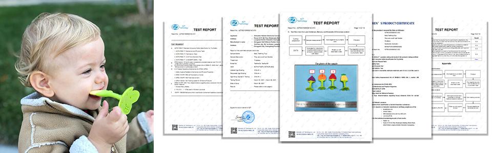 Teething Toys (5 Pack) - Infant Teething Keys Set, BPA-Free, Natural Organic Freezer Safe for Infants and Toddlers, Silicone Baby Teethers