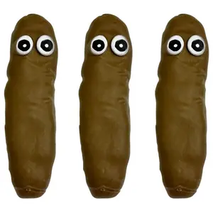 3 Piece Fun Elastic Sensory Stress Relief Toy Set, Sensory Fidget Tool, Joke Tricky Fidget Anxiety Prank Poop Shape Autism Toy for Adults Teens Kids Party Gift