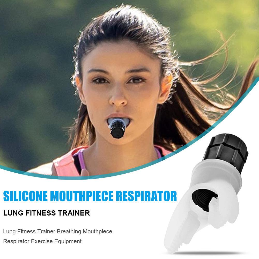 Portable Breathing Trainer for Lung Capacity, Abdominal Mouthpiece Respiratory Trainer for COPD