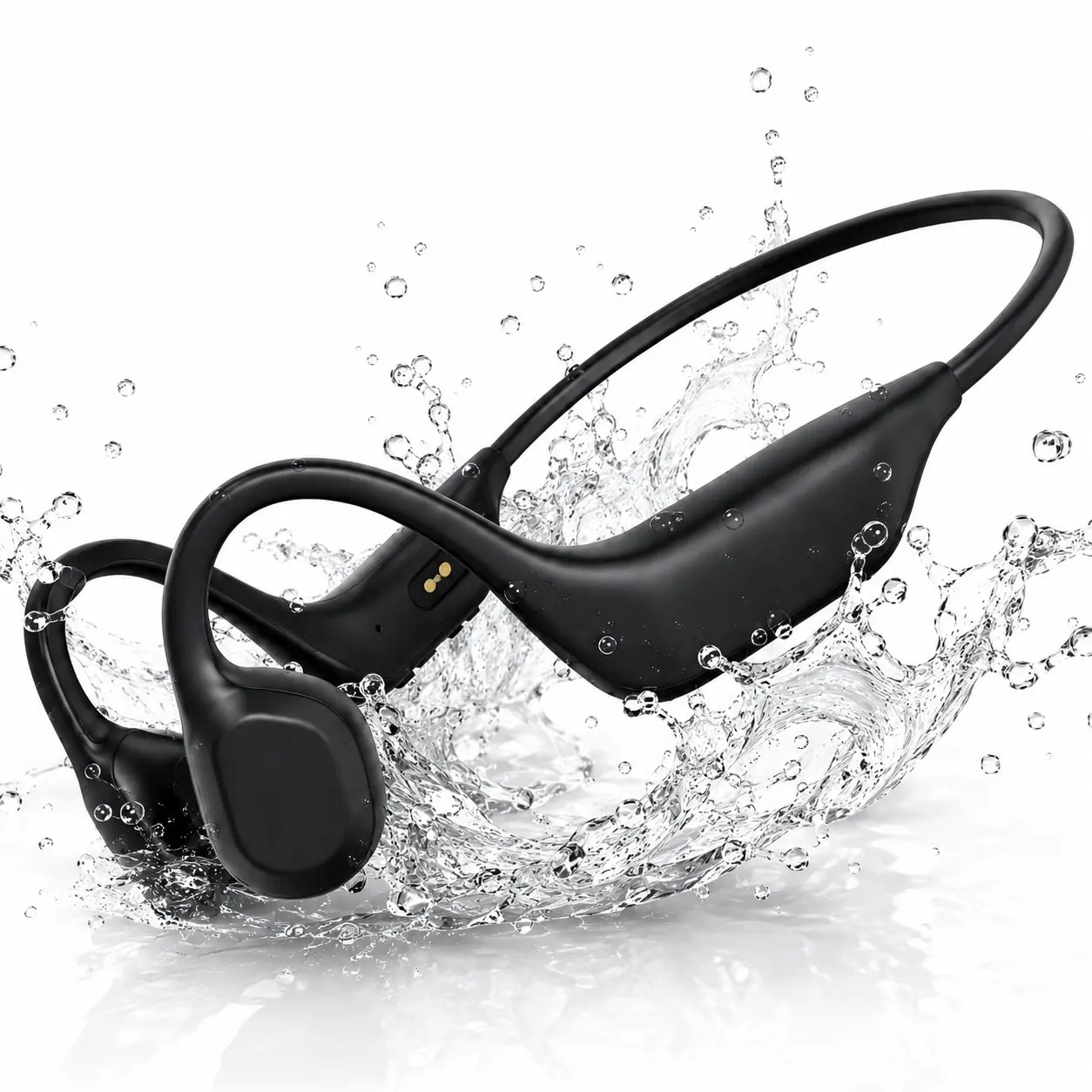 Bone Conduction Headphones, Bluetooth Open-Ear Sports Headset with Secure Fit, Built in Mic and IPX5 Water Resistance,Sport Headphones for Running Cycling and Exercise