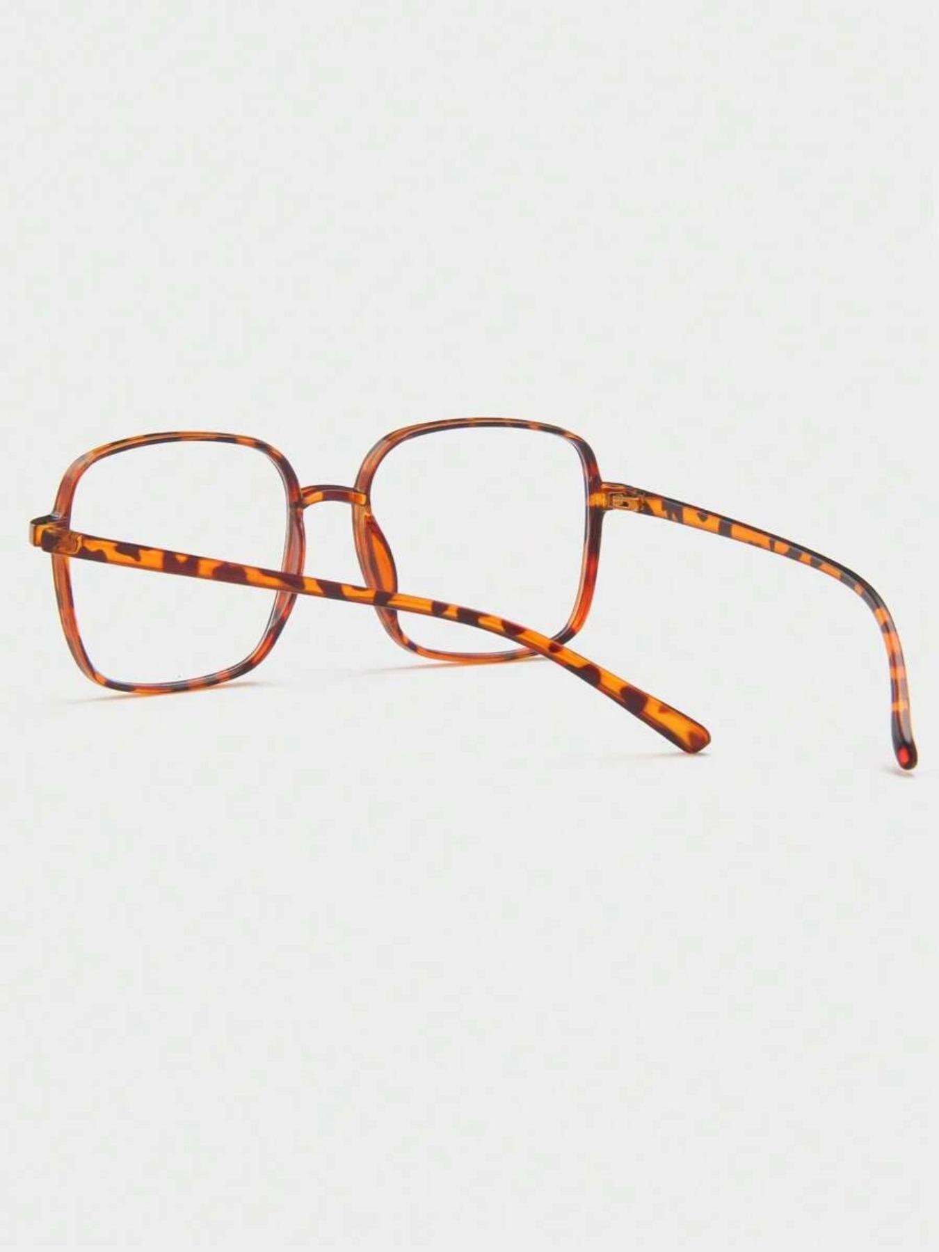 Square Frame Eyeglasses, Cute Fashion Eyeglasses for Women & Men, Fashion Eyeglasses for Work, Daily Clothing Decor, for Student Daily Use, Casual Glasses, Square Frame Eyewear