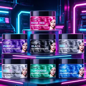 Ikzee Colorful Hair Clay 120g, One-Time Hair Dye, 7 Colors, Gentle Coloring, No Scalp Damage, Suitable for Men and Women