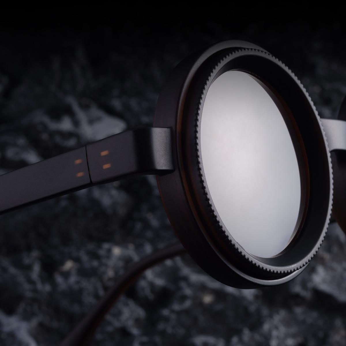 New Model ND Adjustable Zoom Sunglasses for Men, Round Frame, High-End Polarized Glasses for Driving