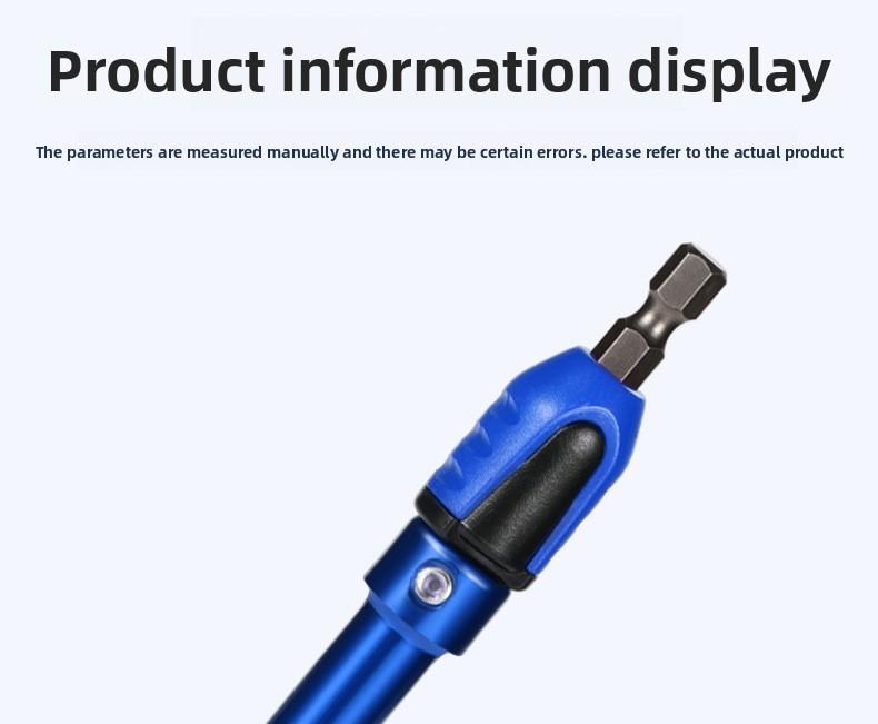 New cross-border blue hexagonal socket wrench, three-in-one multifunctional air screwdriver socket, manual tool with strong magnetic bit