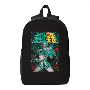 Dragon Warrior Anime Backpack - Large Capacity, with Adjustable Shoulder Straps, Suitable for College, Work, Travel - Ideal Gift for Anime Fans, Secure Zipper Closure