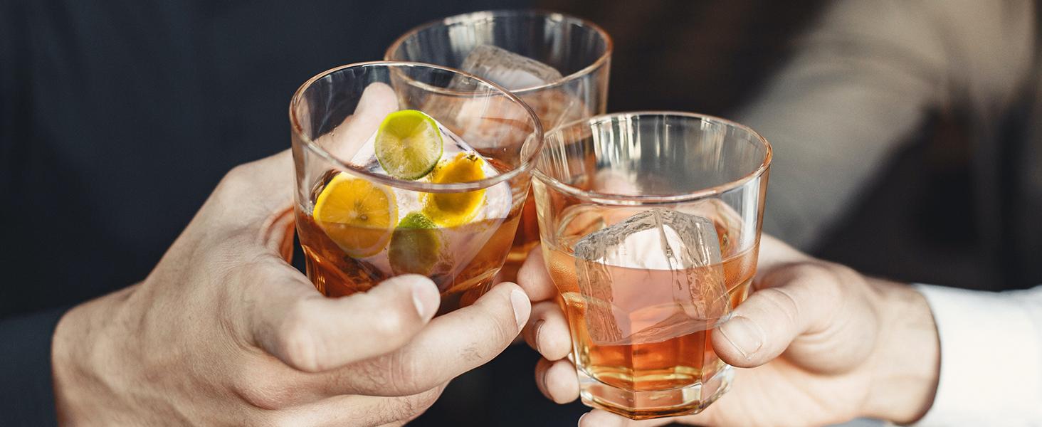 Large Ice Cube Molds Tray with Lid, Stackable Big Silicone Square Ice Cube Mold for Whiskey Cocktails Bourbon Soups Frozen Treats, Whiskey Gifts for Men from Daughter Wife Son Kids