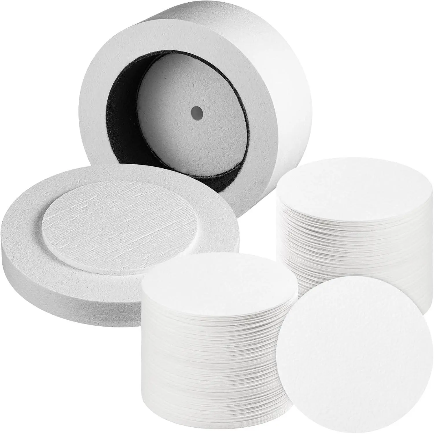 1 Piece Large Microwave Kiln with 50 Pcs Kiln Paper, Professional Glass Jewelry DIY Tools Pottery Kit for Home Use Glass Fusing Melting, Jewelry Making Fuseworks for Beginners