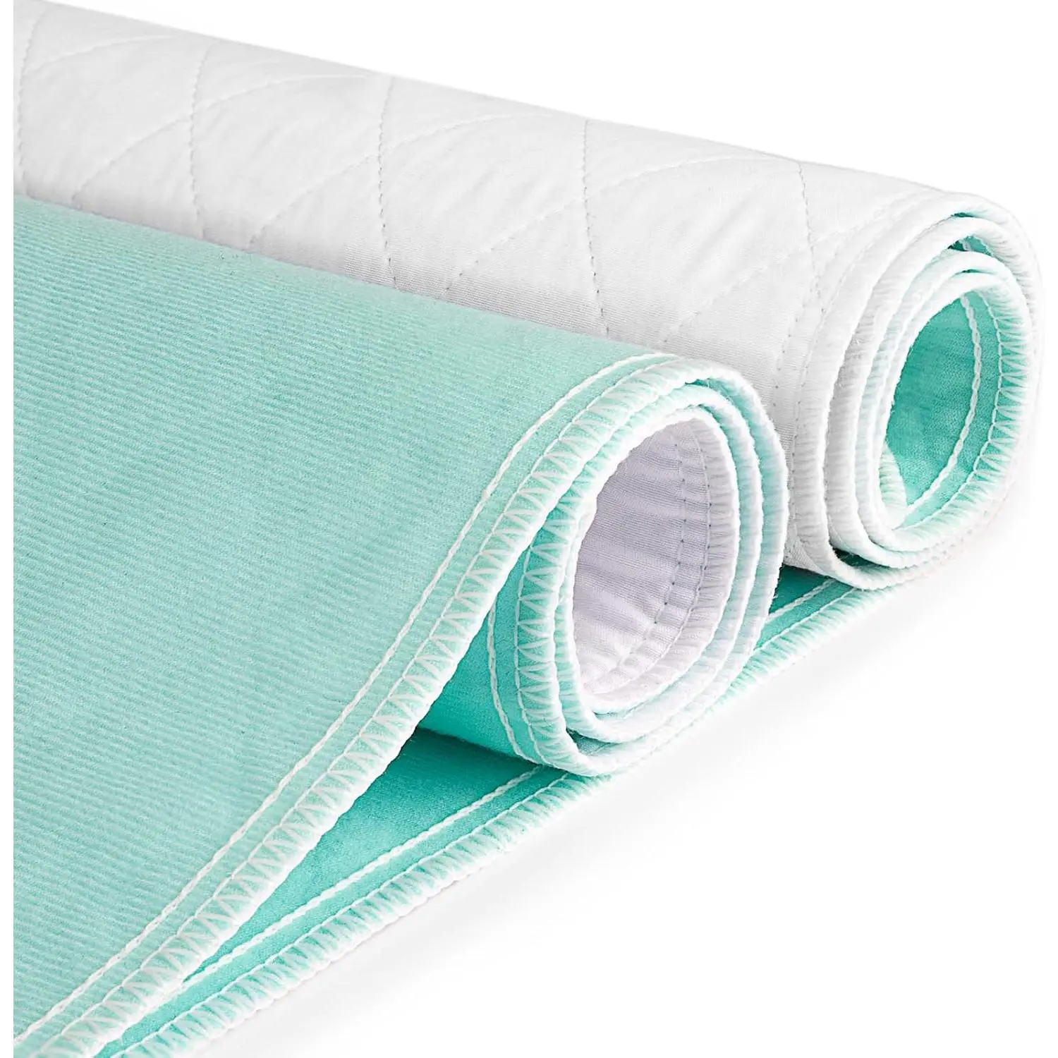 Washable Waterproof Polyester Blend Mattress Protector Pad, 34x52 in Incontinence Bed Pad for Adults & Pets (1 Pack)