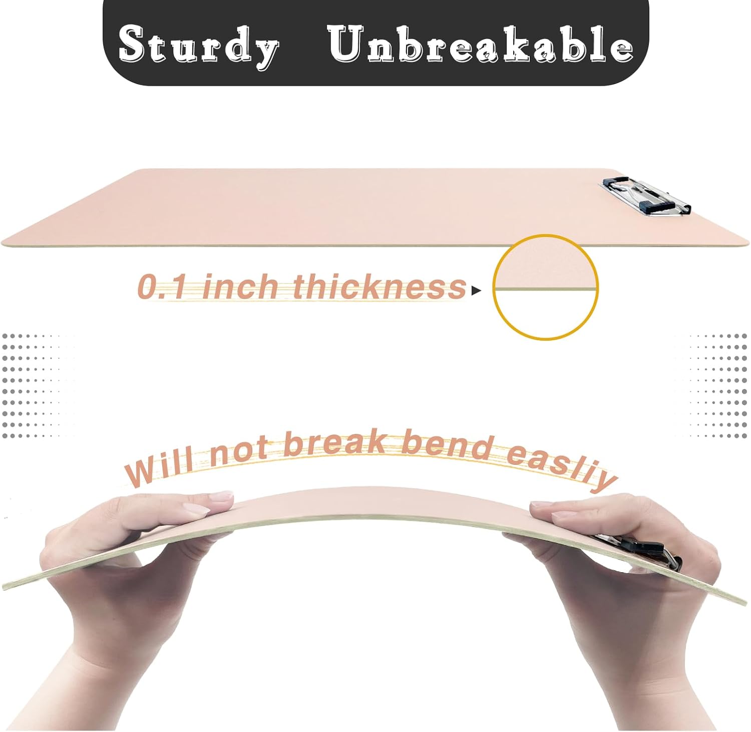 4 Pack Plastic Clipboards Multiple Colors Clip Boards with Low Profile Metal Clip,Hangable Low Profile Clipboard, Standard A4 Letter Size for Students, Teacher,, Nurse,Office Clerk