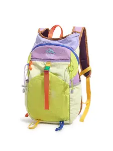 Macaron Color Lightweight Outdoor Hiking Backpack, Water Bag Compatible, Portable Breathable Cycling Pack, Ideal for Students and Hikers