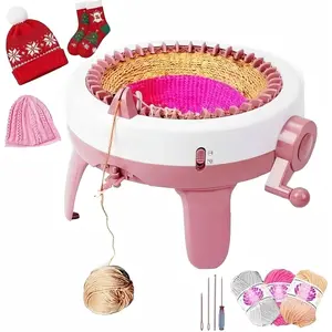 SENTRO Knitting Machine 40  Knitting Machine,  Circular Crochet Knitting Loom Machine Kit for /Adults Beginners, Double Weaving Loom Machine for Hat,Socks,Scarves,Gloves,Sweater