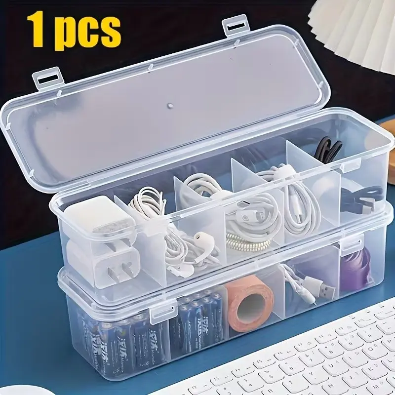 Data cable Storage box Plastic Power supply Charging cable Mobile phone charger Household finishing artifact Desktop cable box Winding device
