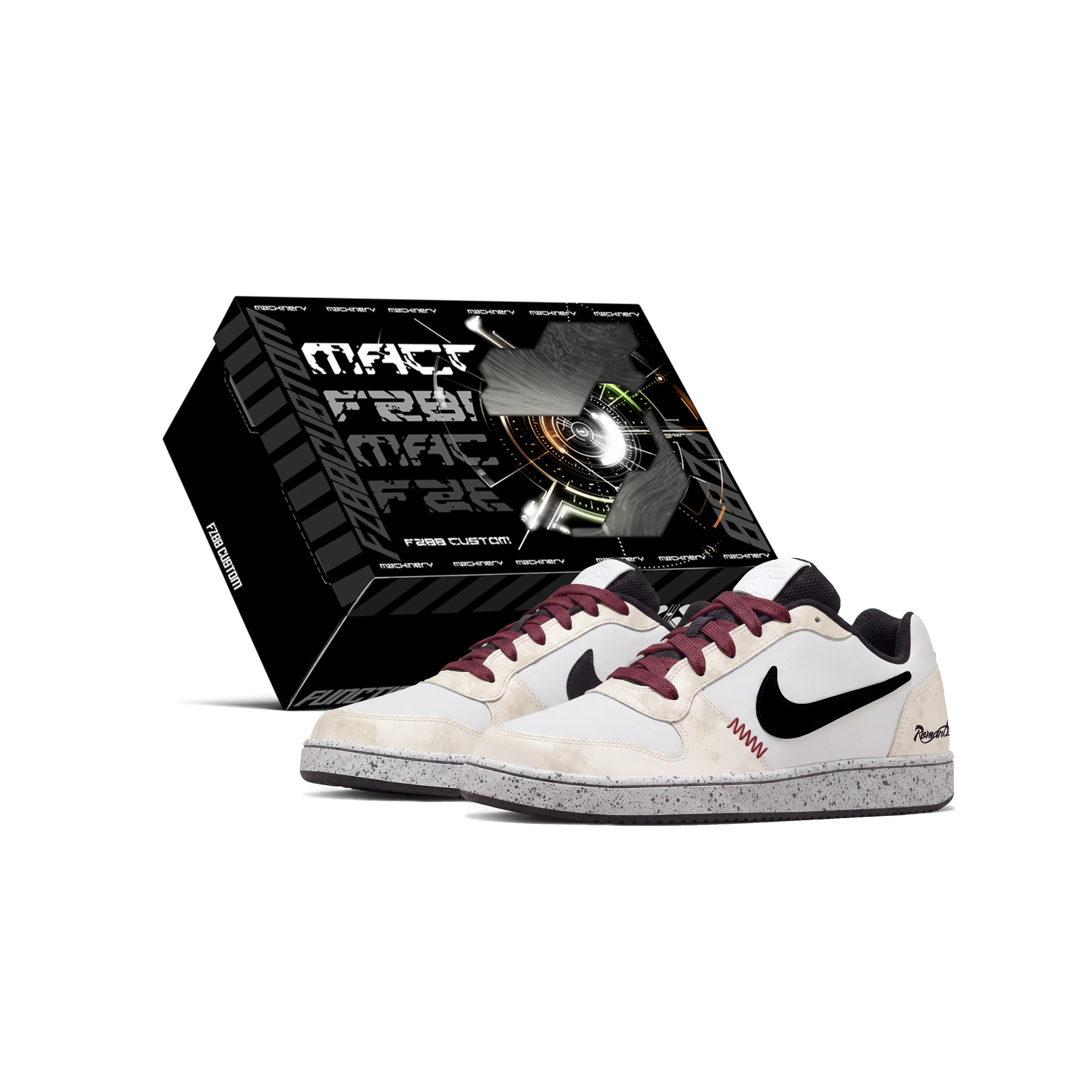 Nike Ebernon Loafers for Men: Roman Brown Retro Style, Durable, Cushioned, Non-Slip, Low-Top Casual Sneakers Verifiable, with credentials and supporting global authentication