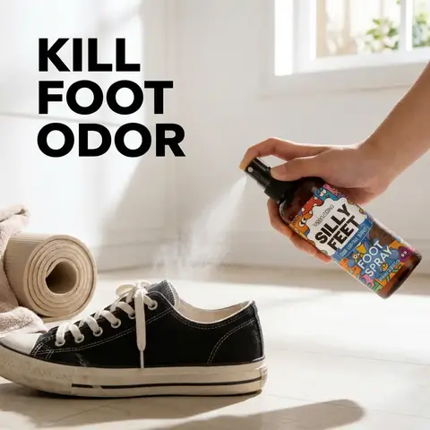 100ml Portable Foot Deodorant Spray, Foot Deodorizing Spray, A dual-purpose for shoes and socks with a lightweight, non-greasy texture, Foot Care, Reduces foot and footwear odors effectively, leaves natural fresh scent, ideal for fitness lovers