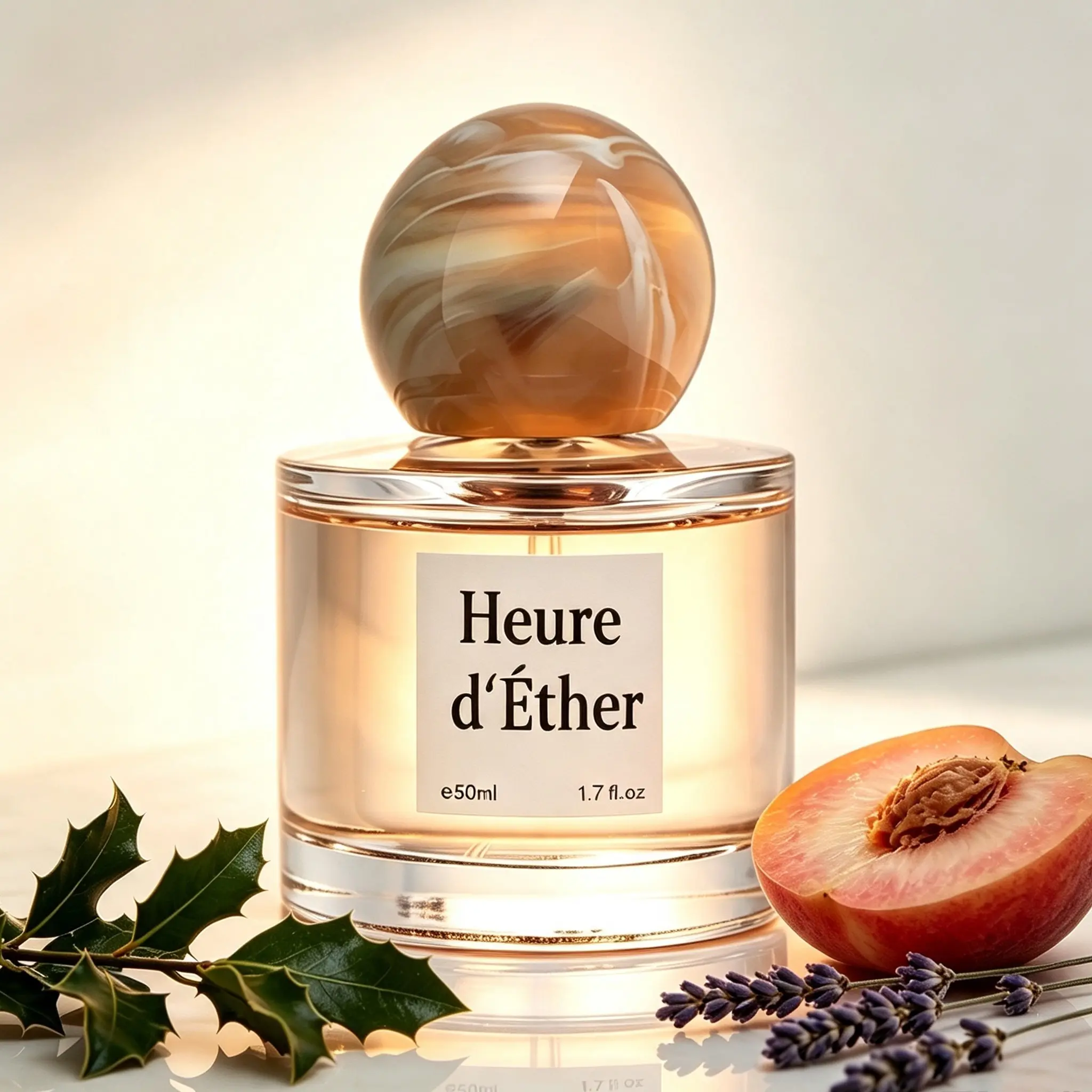 Fresh Floral Woody Perfume for Men and Women(50ml), Floral Woody Fragrance with Bergamot & Peach Top, Orange Blossom & Rose Heart, Cedar & Amber Base, Soft Fruity Scent for Day or Date, Unisex Fragrance Gift of Cologne.