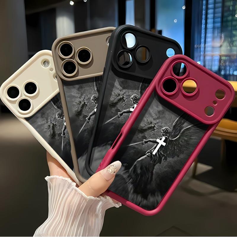 The angel whoap pearedto Balaam Soft&Flexible TPU Silicone Phone Case For iPhone 17 Pro Max AIR 16 15 14 13 12 11 Plus XSMAX Cases Durable|Shockproof|Full Camera Protection|Anti-Scratch|Anti-Fingerprint|Slim Fit|Gift For Girlfriend/Men/Women