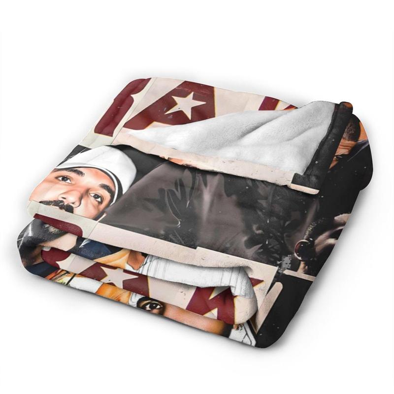 Drakes Soft Throw Blanket Rapper Singer Album Cover Party Decorations for Bed Sofa Living Room Birthday Holiday Gifts