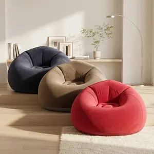Inflatable Sofa Chair, Soft, Comfortable, Outdoor, Lazy Seat, Tatami Chair, Sofa Cover, Lazy Sofa, Circular Single Sofa, Living Room, Office Lunch Break, Outdoor Picnic Camping, Father's Day Gift