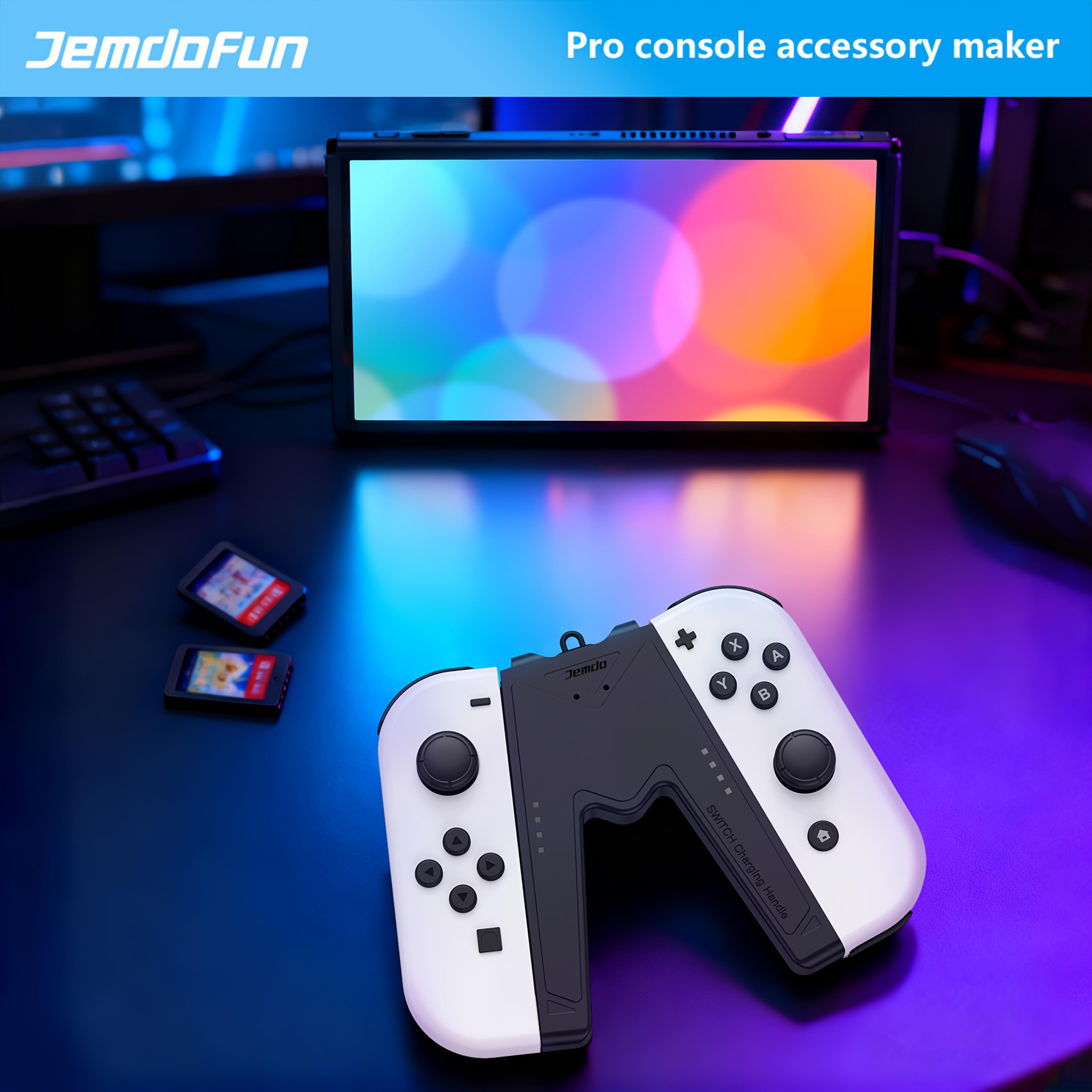 [Switch Controller Grip Stand] Suitable for Switch Controller Grip Stand V-Shaped Design Plug And Play ABS Material Suitable for Switch Additions OLED Stand Enhance Grip Experience