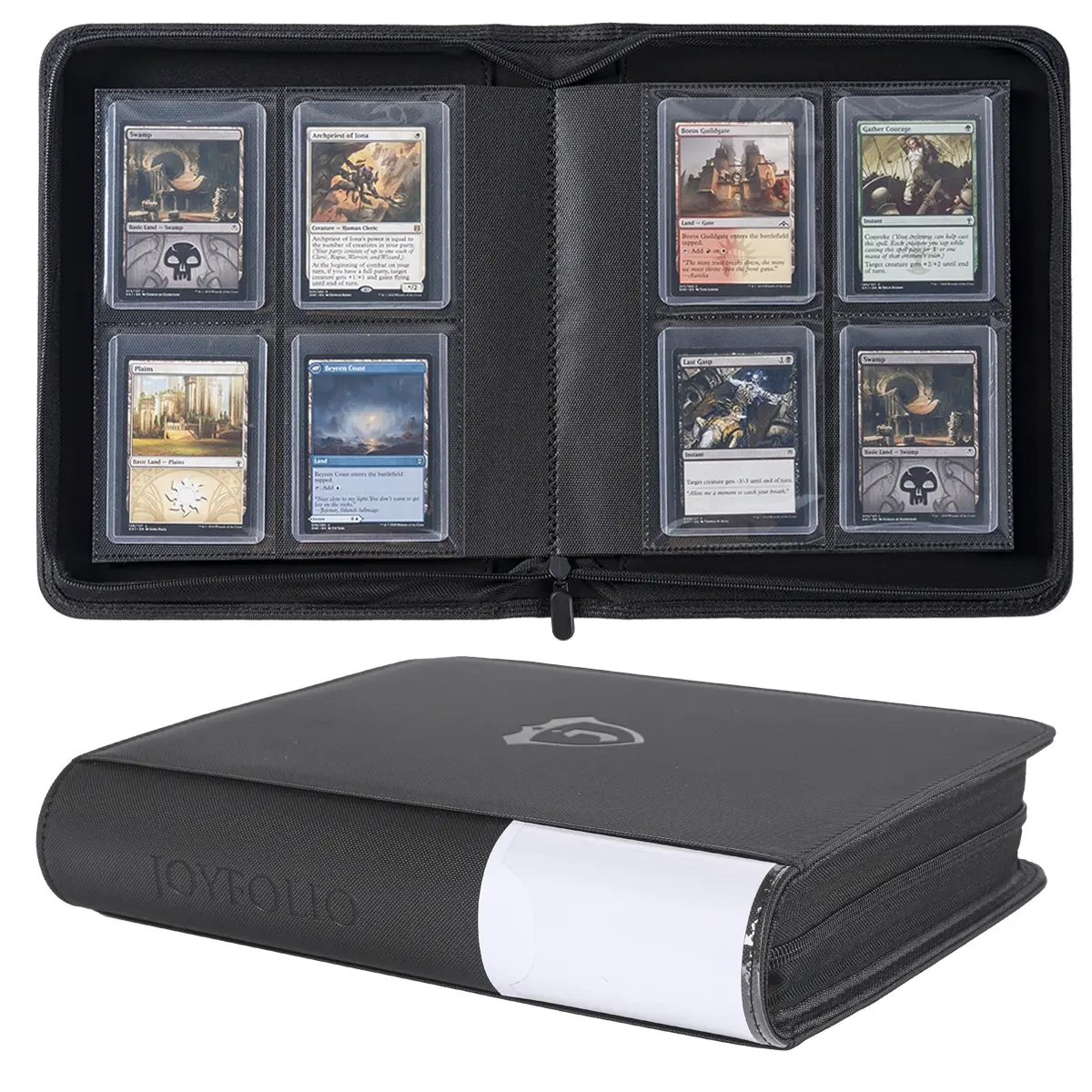 sports card binder nearby 240 Pockets for MTG,TCG,Baseball Card,Football Card,Sports Card,Basketball Card Binder,Premium Collector Trading Card Album preventing cards from falling out Trading Card Binder 4 Pockets,