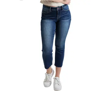 Women's Stretch Cropped Kick Flare, Midnight Sky Blue
