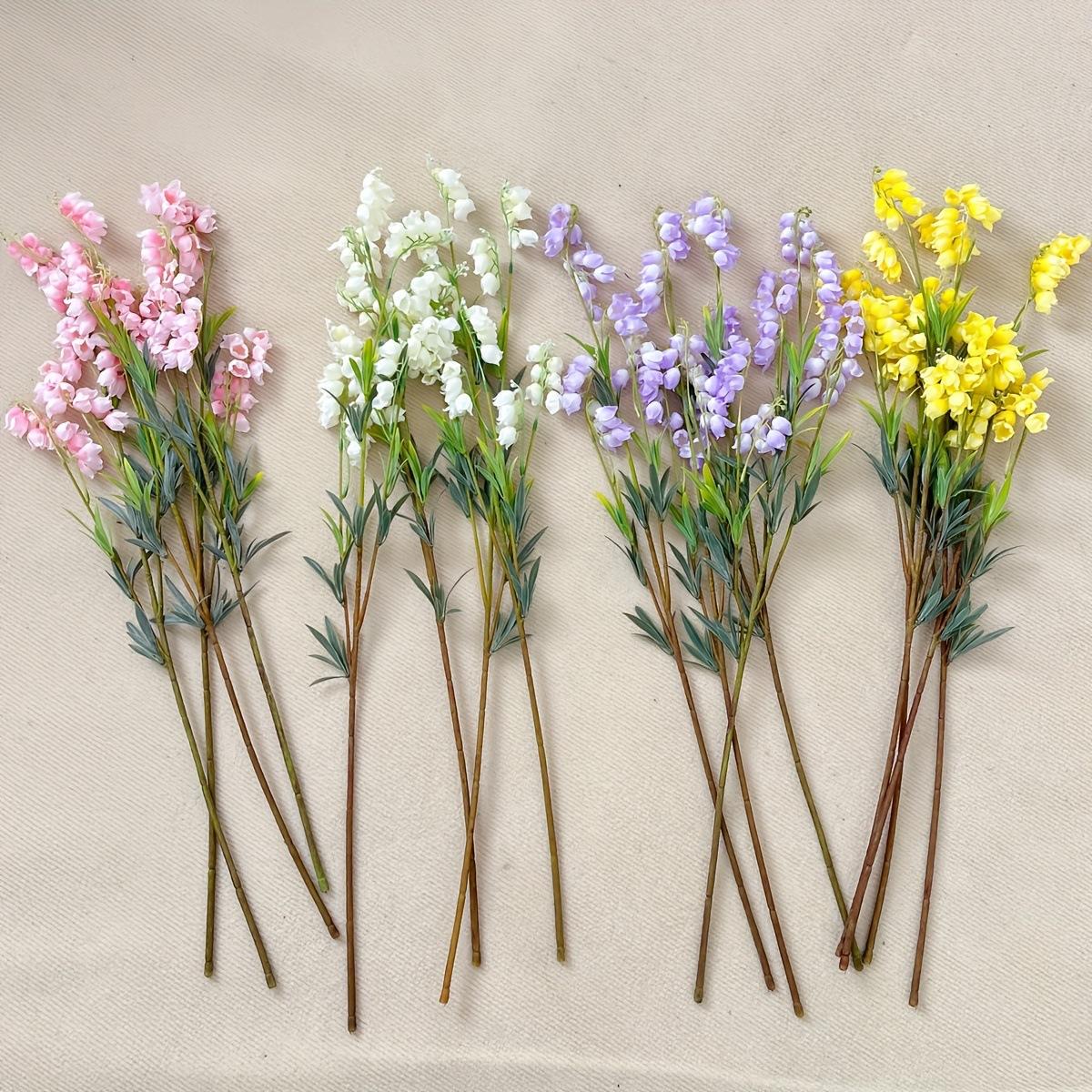 Dreamy Long Branch Bellflower Wind Chime Fake Flowers Factory Direct Soft Decor Garden Decoration, Beautiful Artificial Plant