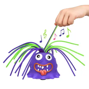 Halloween Screaming Toy, Novelty Funny Hair Pulling, Stress Relief & Anti-Anxiety, Unique Kids Party Favors, Fun Monster Squeeze Toys
