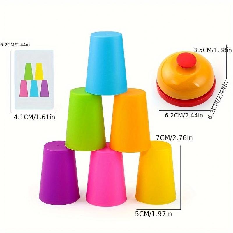 Educational 2 Player Stacking Cups Game - Interactive Battle Puzzle for Family Fun